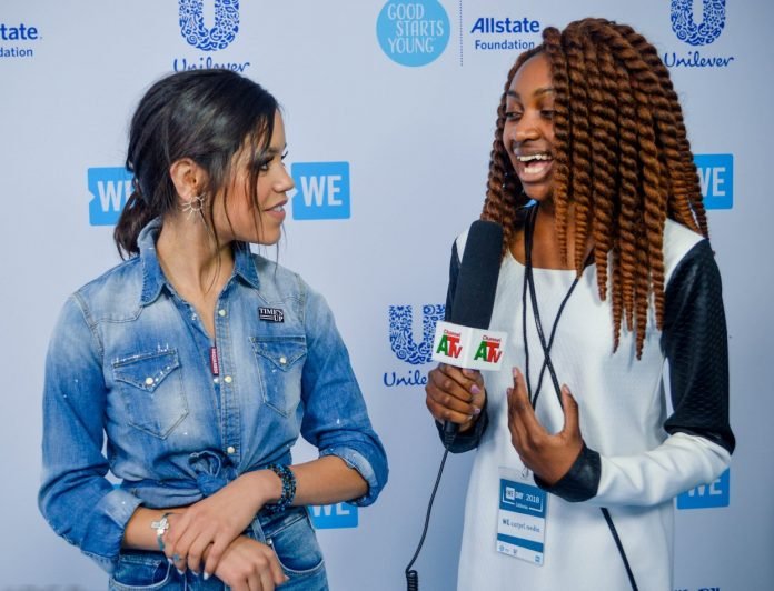 Thandi Chirwa Shines at We Day with Anthony Anderson Interview